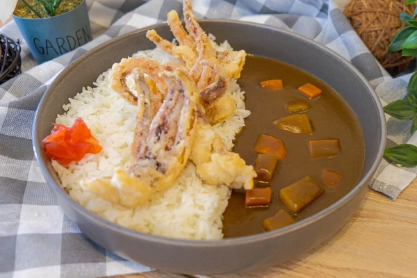 Crispy Squid Tentacle Curry
